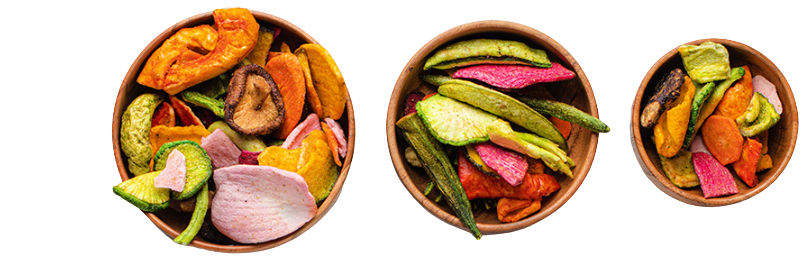 Decorative freeze-dried strawberry illustration